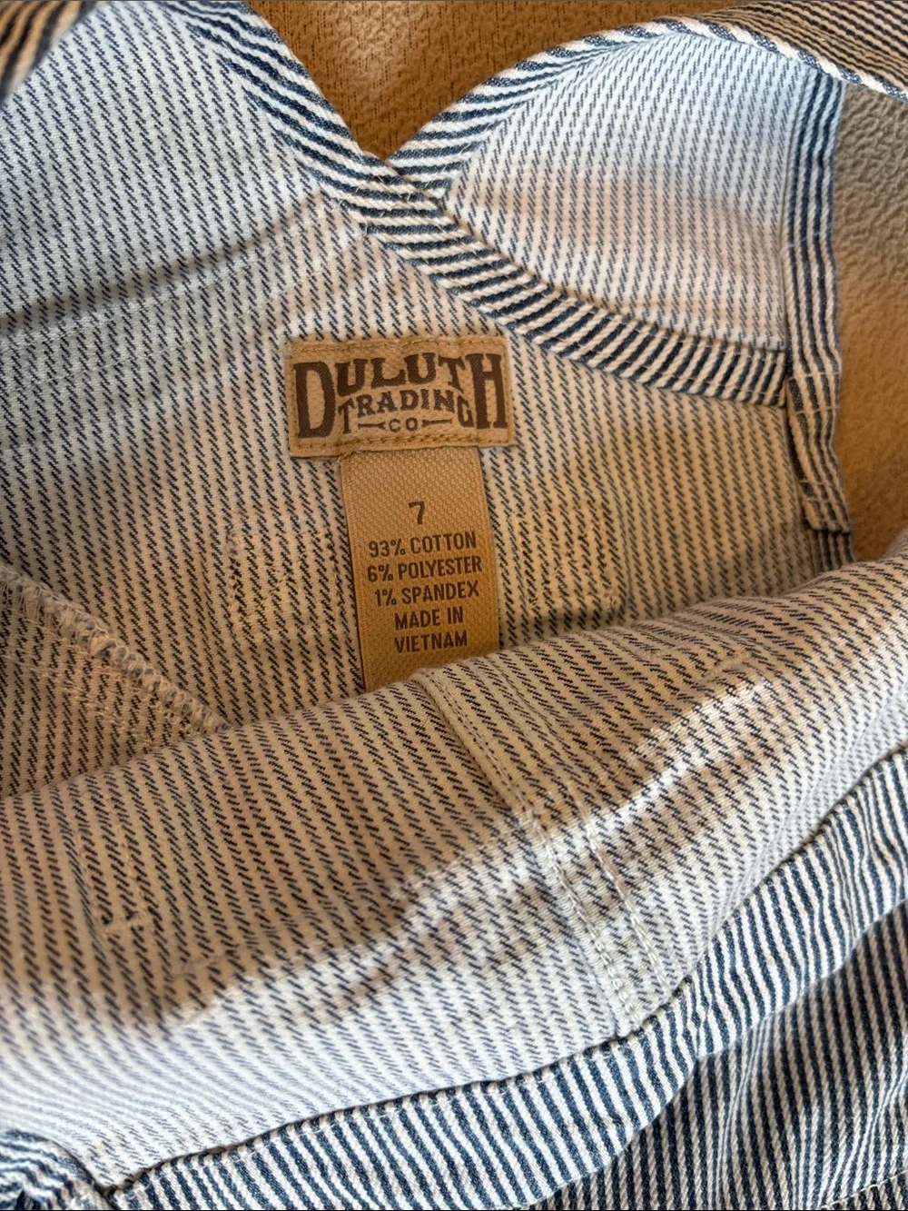 NWOT Duluth Trading Kids hickory stripe carpenter overalls